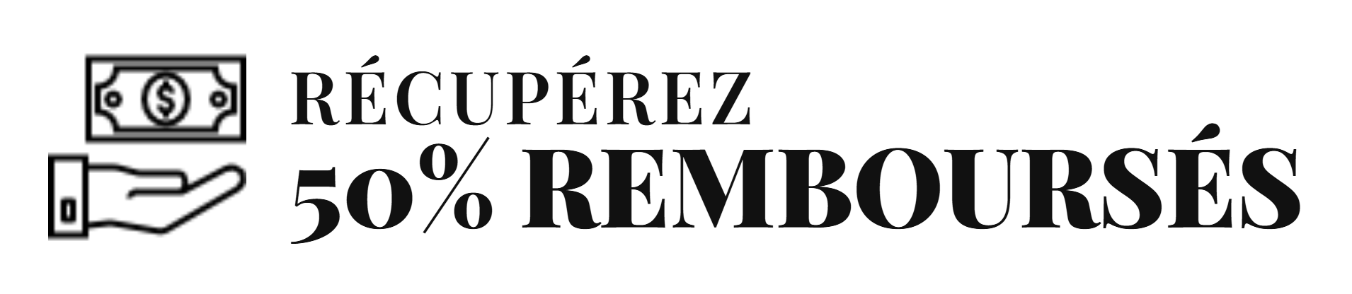 Récupérez 50%